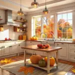 cozy autumn kitchen organization