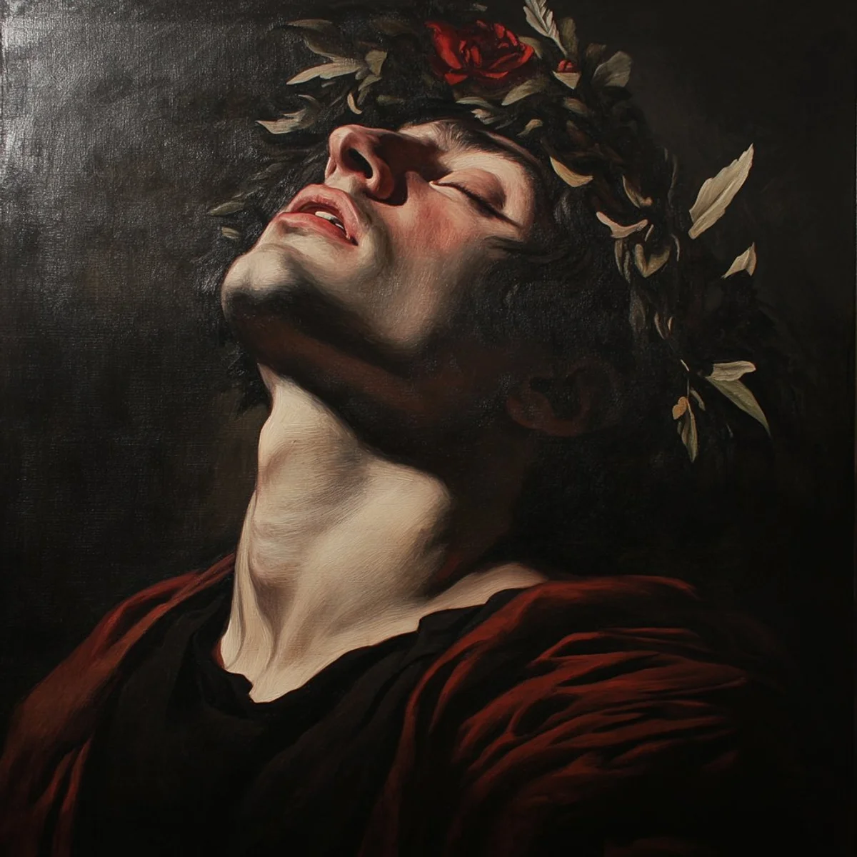 Baroque Czech painting dramatic light shadow