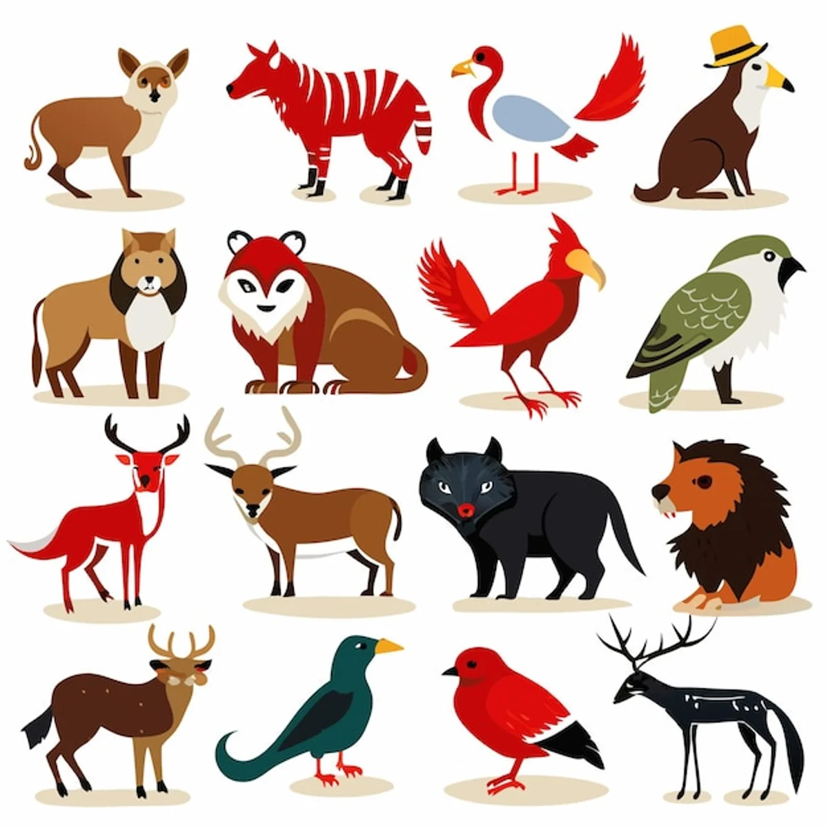 vibrant autumn czech forest wild animals