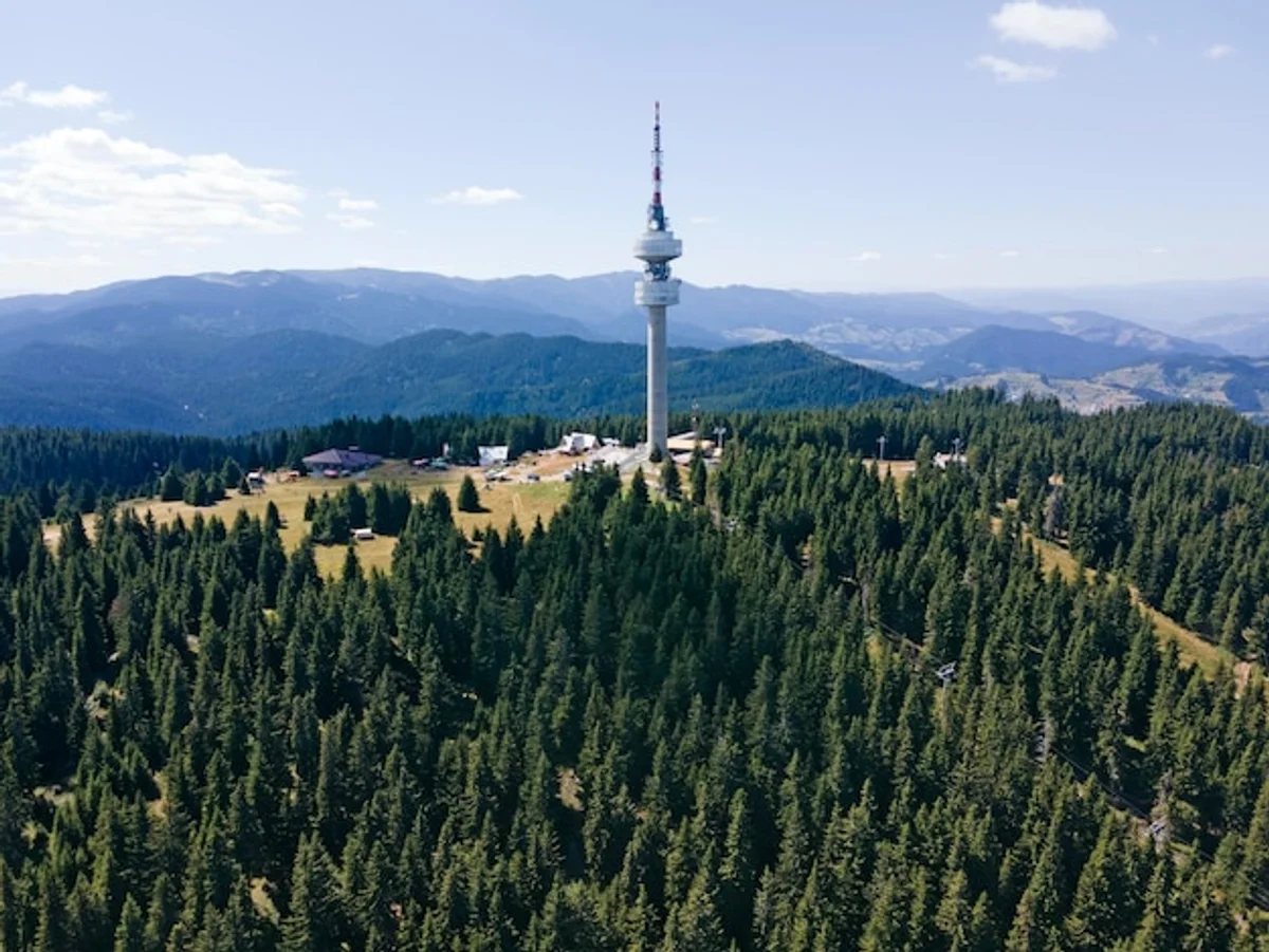 Jeseniky mountains autumn colors panoramic view Czech Republic