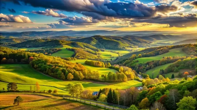 autumn hiking navigation czech mountains trail foggy forest