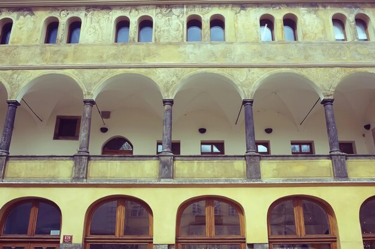 czech renaissance courtyard arcades