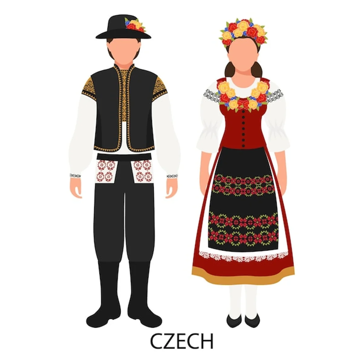 Czech folklore festival traditional costumes