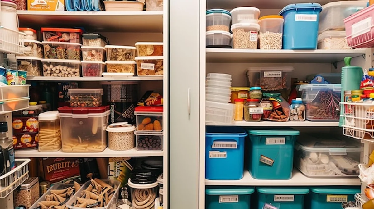 pantry organizing before and after