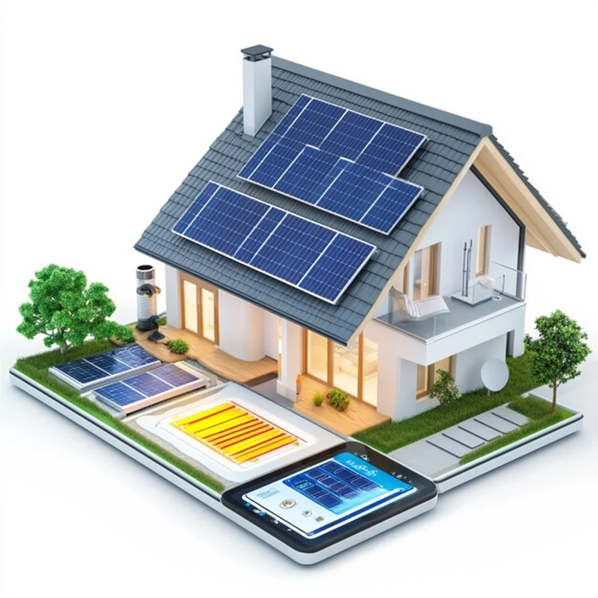 modern smart home autumn energy saving technology