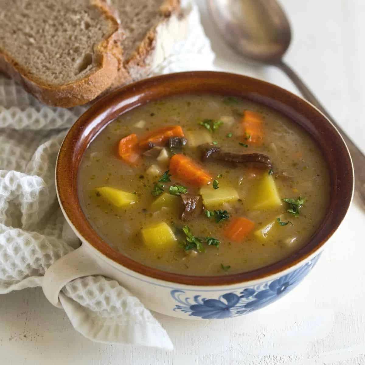 czech thick autumn soup bowl homemade kitchen