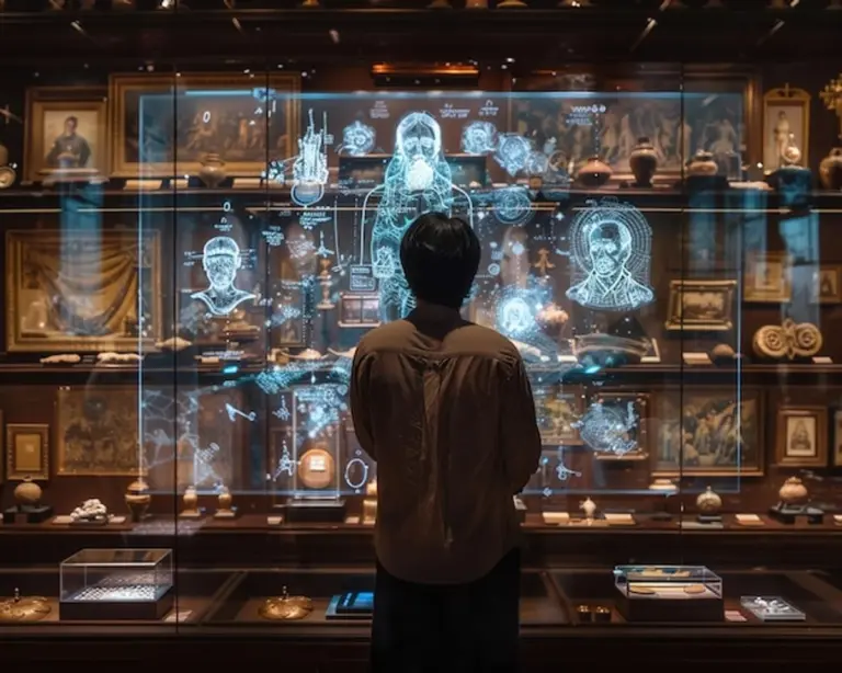 interactive digital art exhibition in Prague gallery