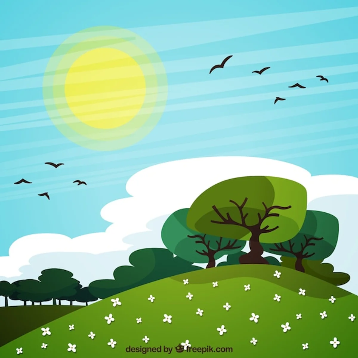 flock of migratory birds flying over Czech countryside autumn