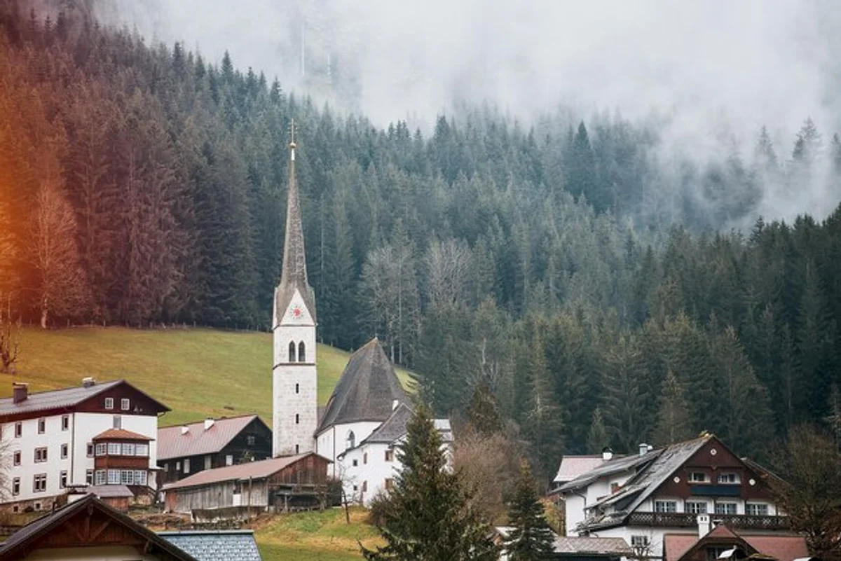 Slavic ritual site Czech forest