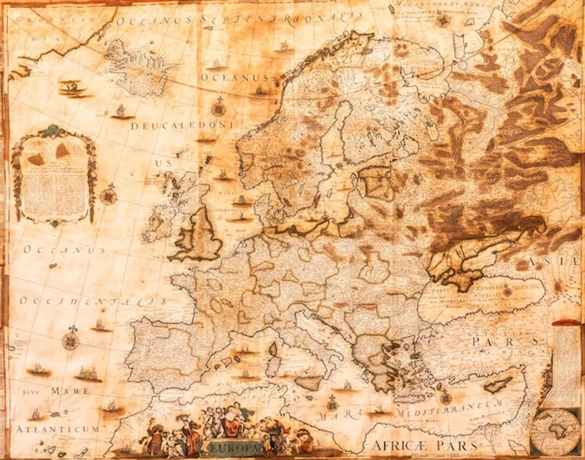mysterious antique european map discovery