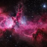 Hubble telescope deep space colorful galaxies