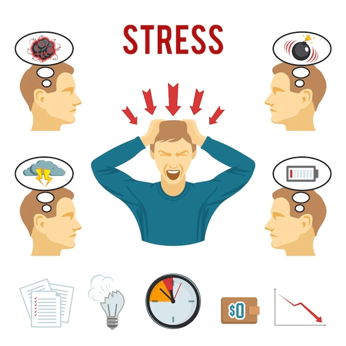 body stress signals illustration