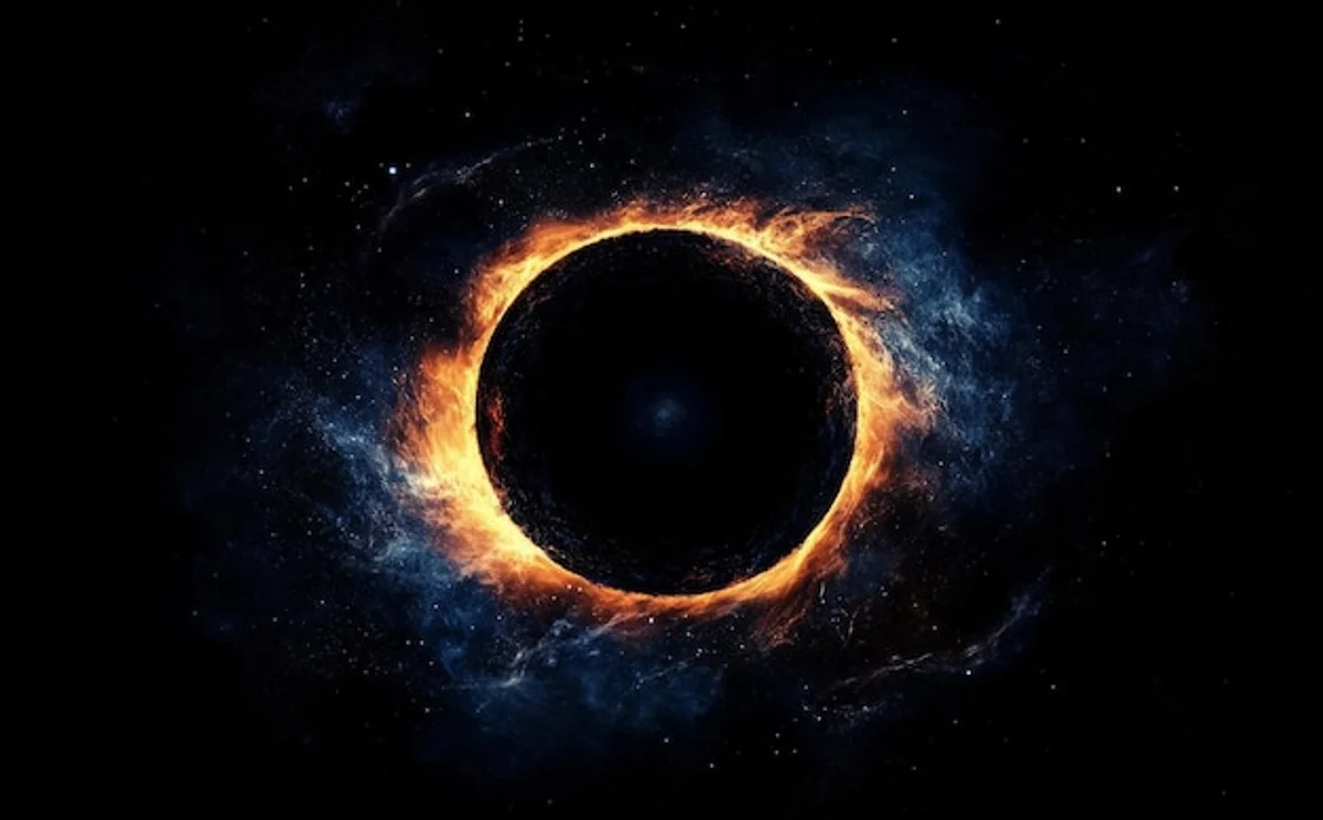 black hole event horizon illustration