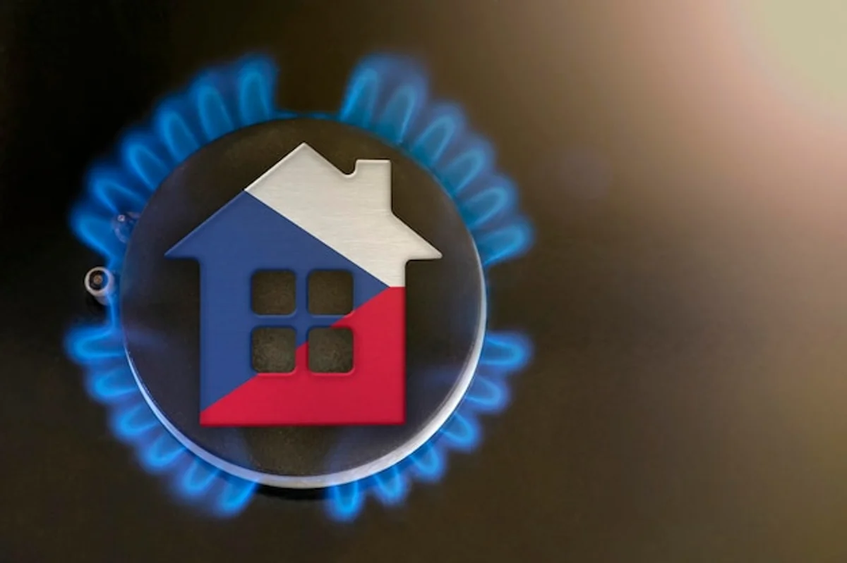 Czech family saving energy at home