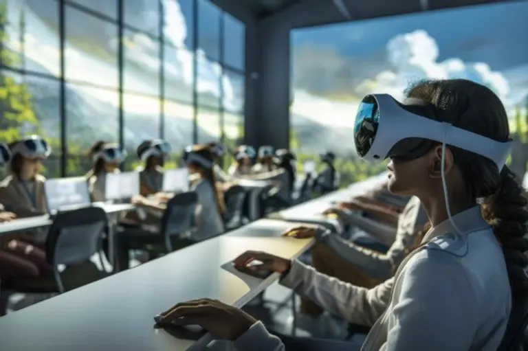 virtual reality classroom immersive learning students
