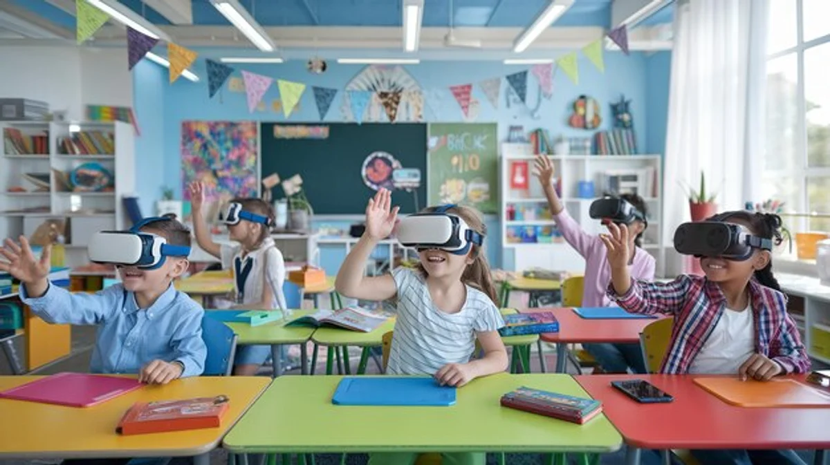 student VR education classroom interactive learning
