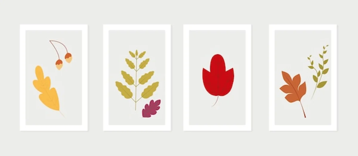 autumn art prints interior home wall