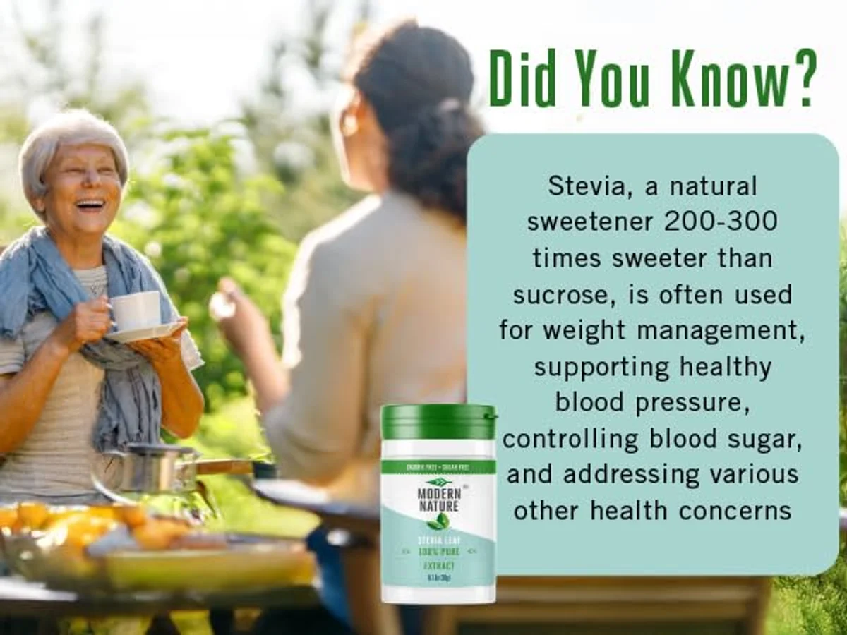 stevia and natural sweeteners in modern kitchen