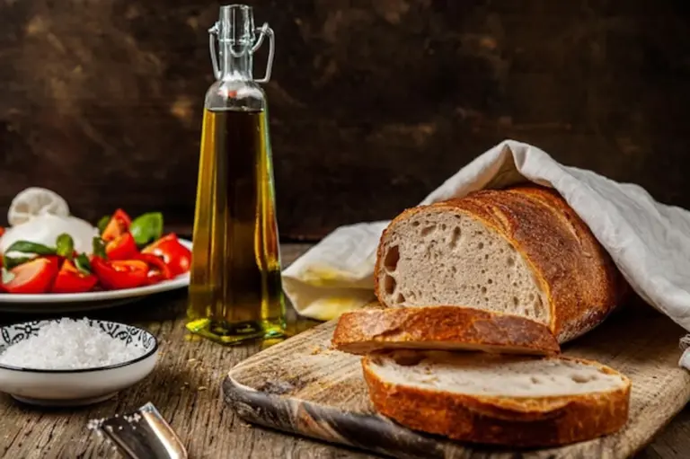 extra virgin olive oil Italian kitchen fresh bread tomatoes