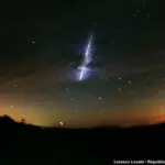 Leonid meteor shower night sky Czech