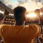 legendary sports moments celebration cheering crowd