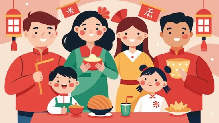 family multicultural language celebration