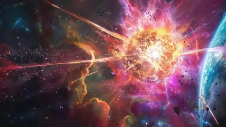 deep space galaxy energy source colorful