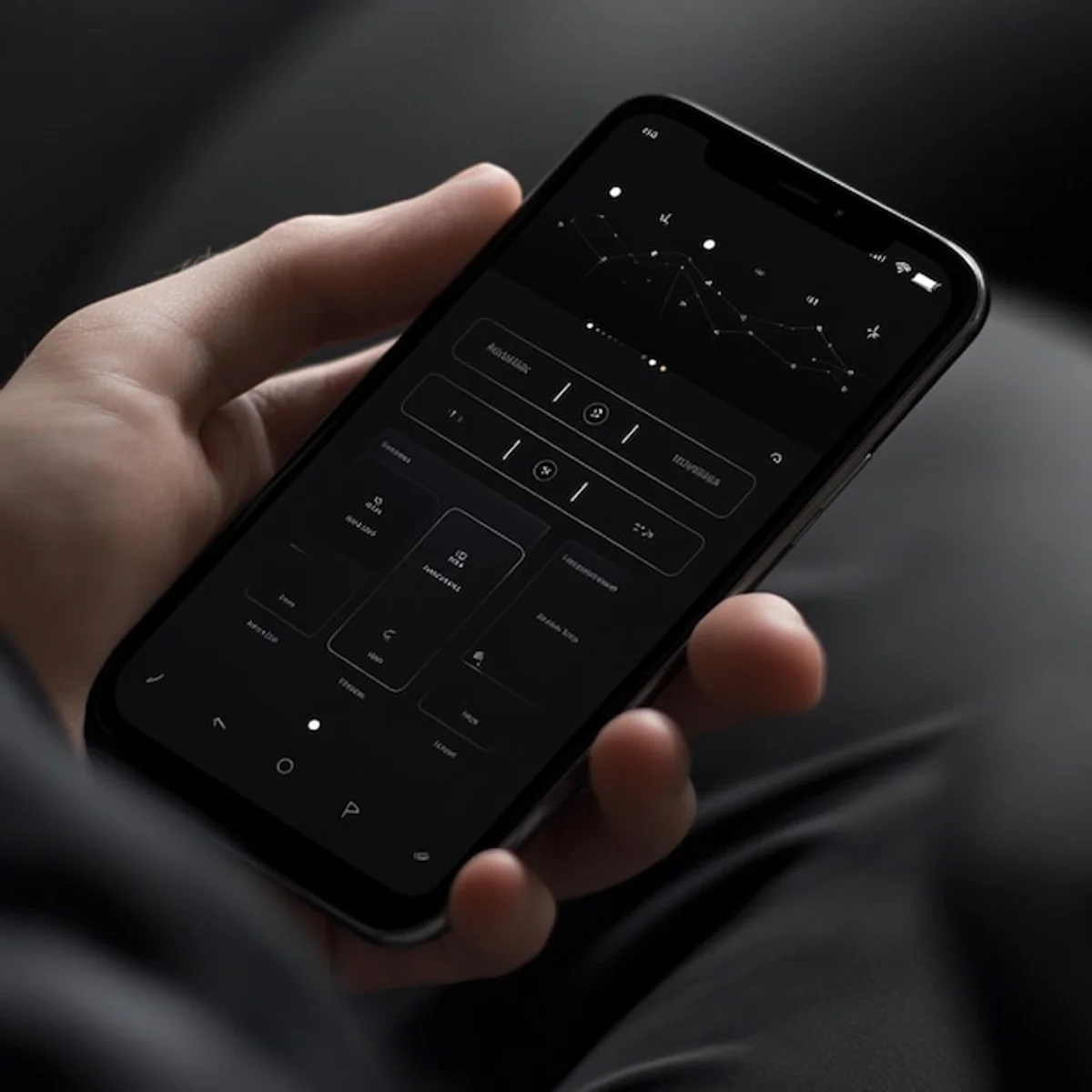 smartphone dark mode battery save autumn