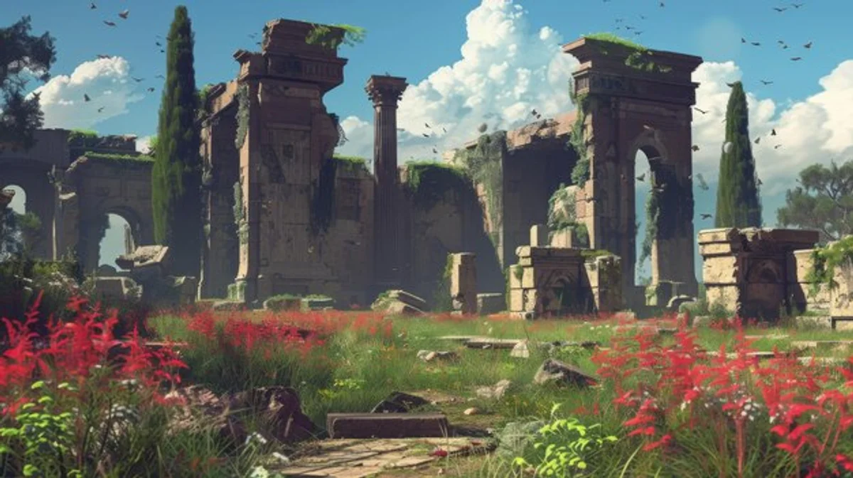 forgotten historical garden ruins Europe