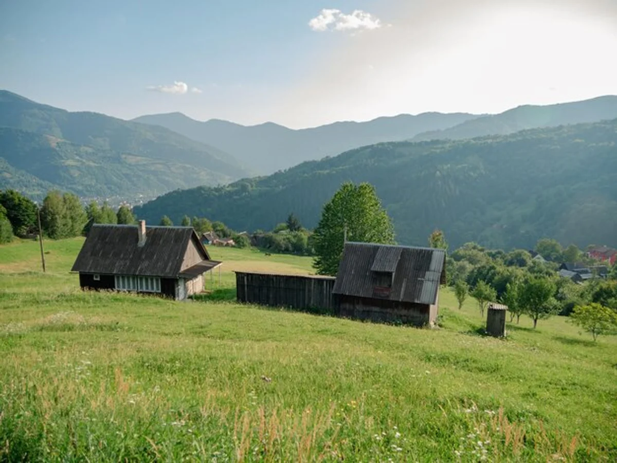 traditional farming carpathian mountains local farmer