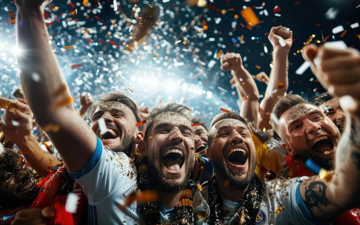 Czech tennis team victory moment