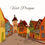 prague historical origins illustration