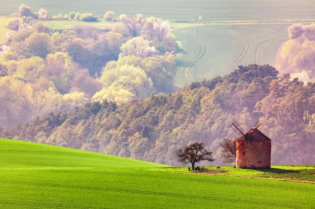 solar panels autumn clean sky czech