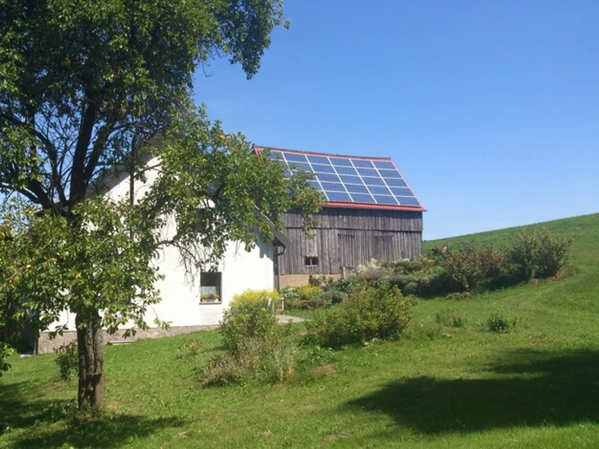 solar panels rain cloudy autumn europe