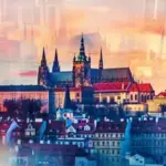 art gallery autumn sunlight Prague