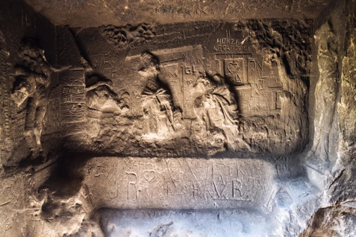 archeological site europe cave czech republic