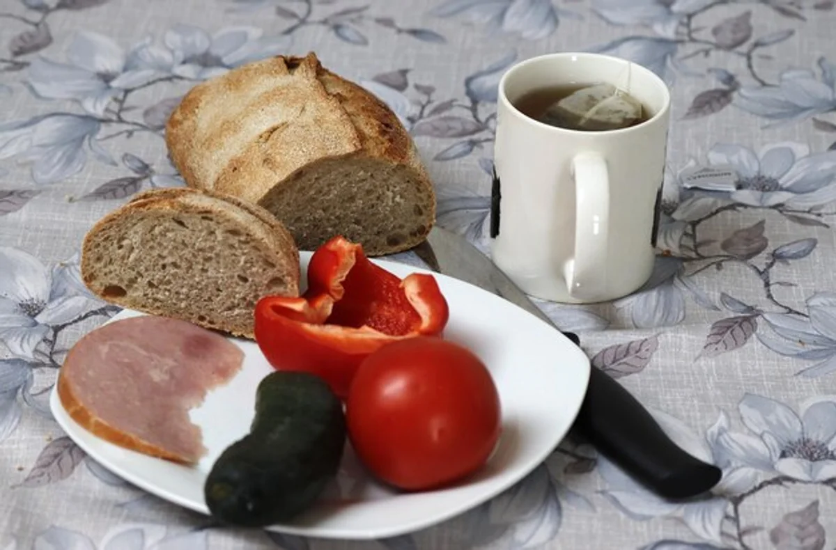 czech bread soup with local ingredients
