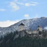 Milky Way over Czech mountains autumn night