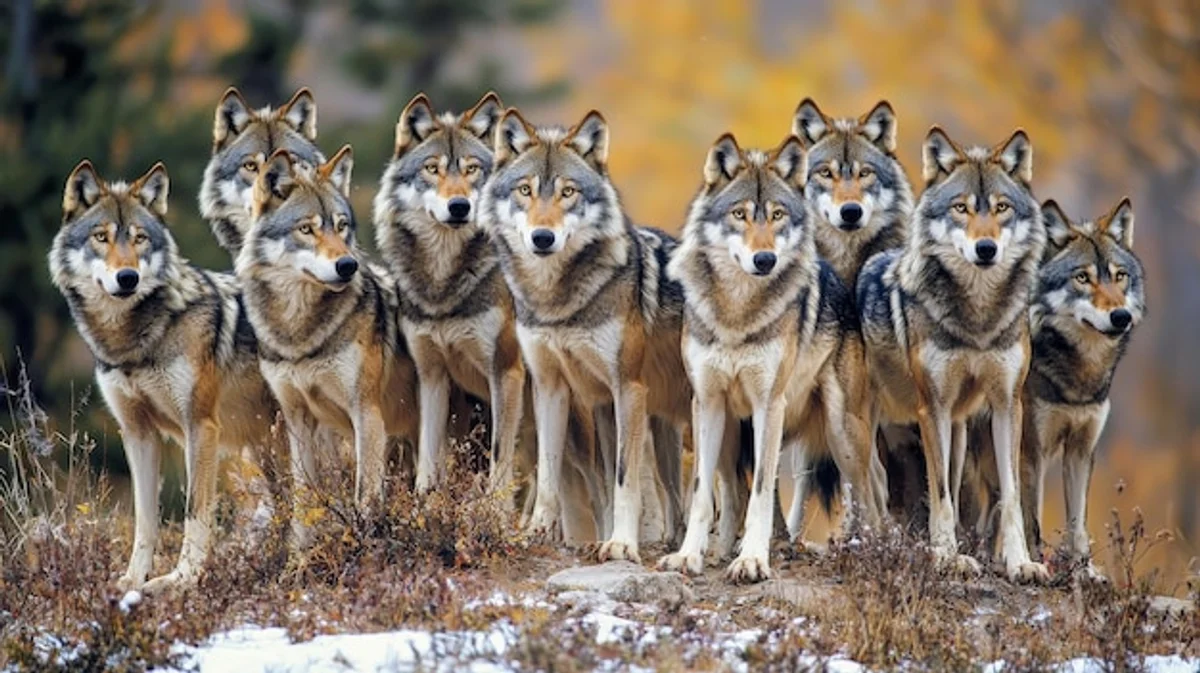 wolf body language pack interaction