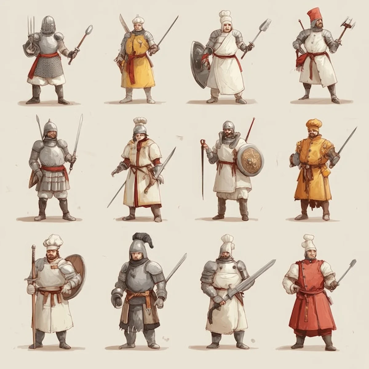 czech medieval peasants battle weapons