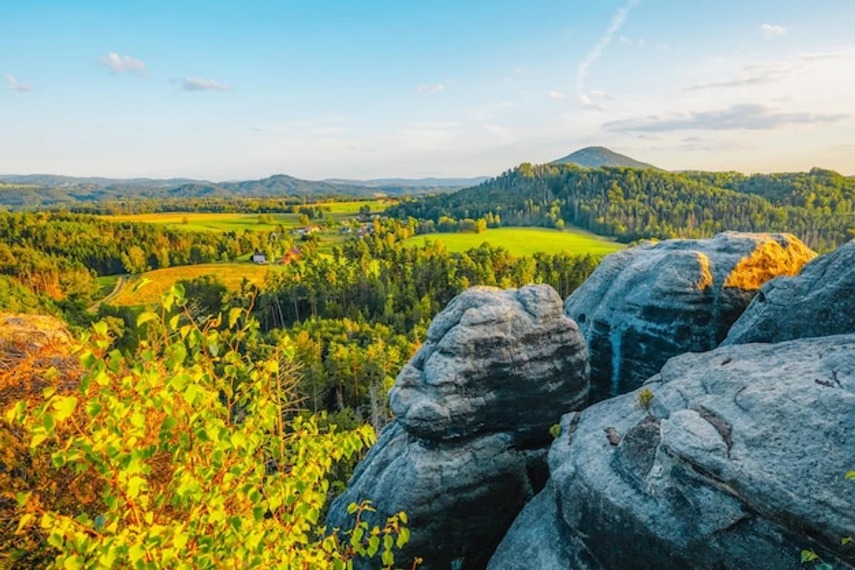 autumn hiking in Czech countryside cheap travel