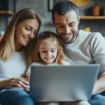 real family communication at home evening lifestyle