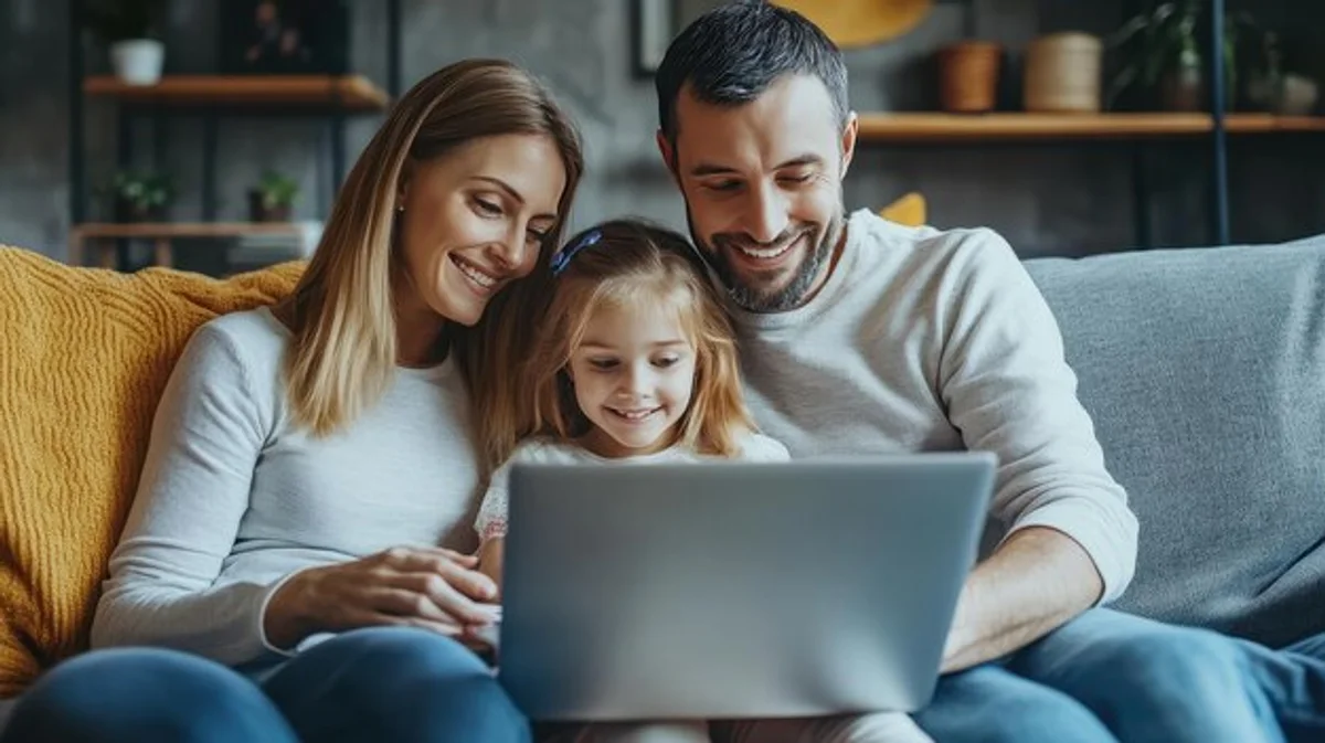 real family communication at home evening lifestyle