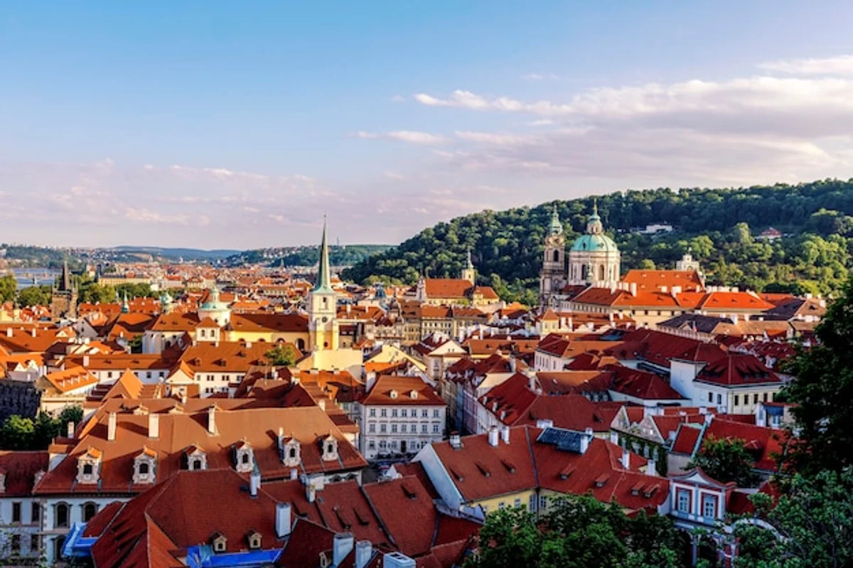 czech autumn cultural festival evening street