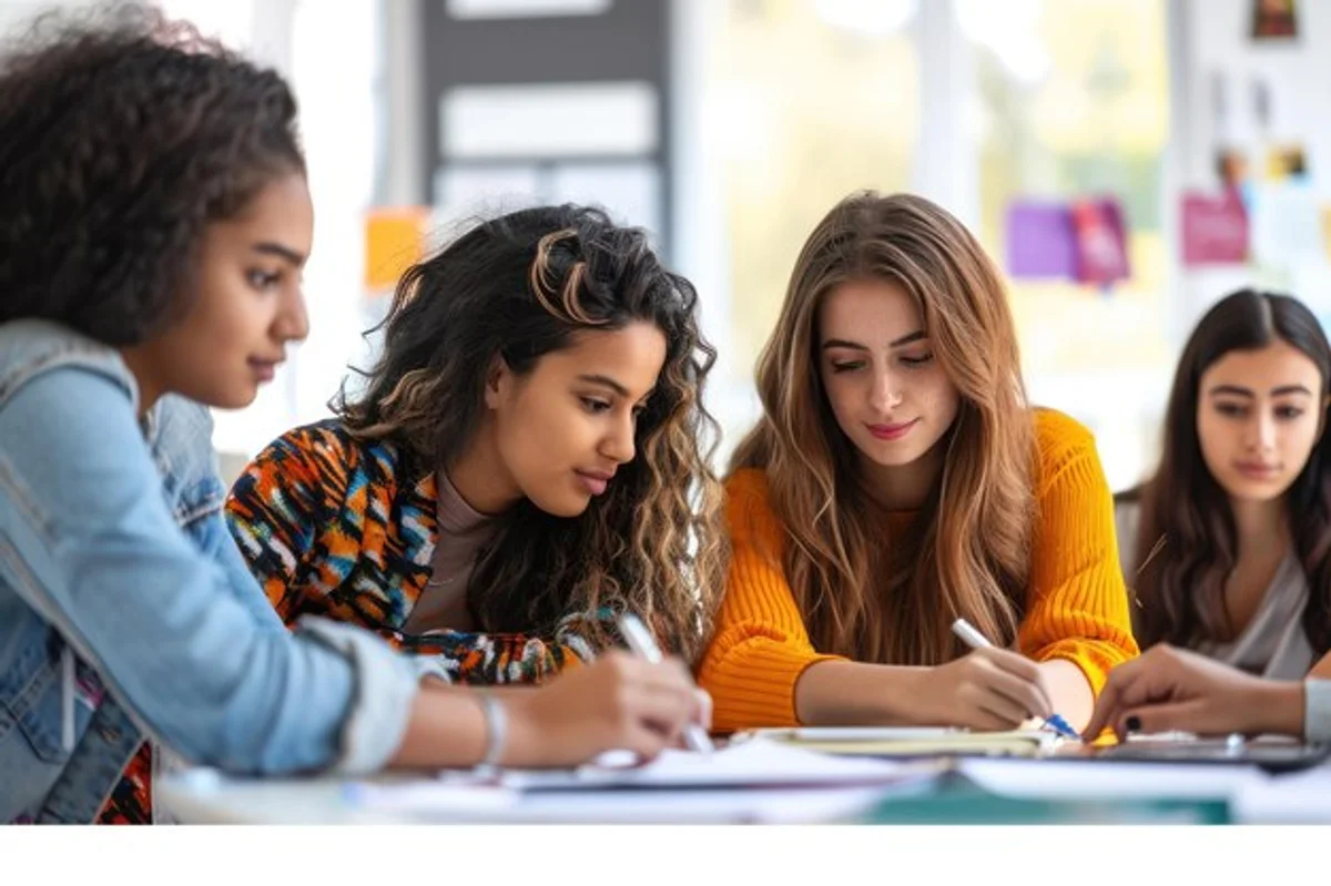 adult learning language stock photo colorful