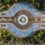 autumn travel smartphone map navigation app czech forest road