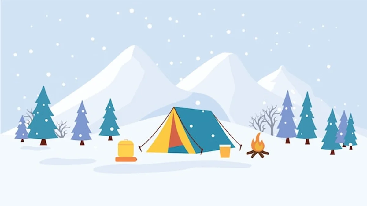 hiker taking shelter during mountain thunderstorm