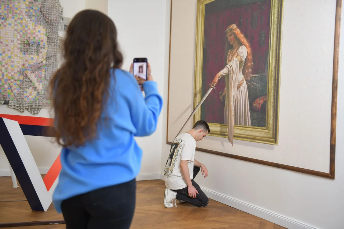 Czech contemporary art exhibition interaction