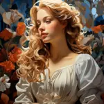 female czech artist portrait historical painting museum