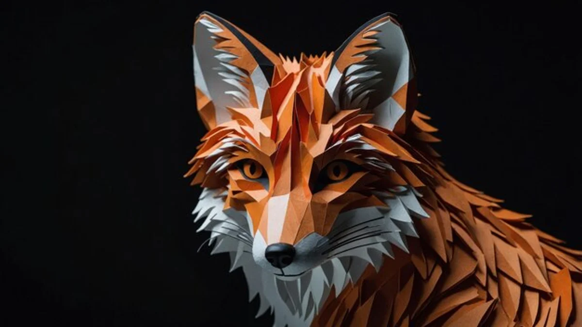 fox thick autumn fur close up